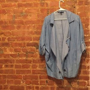 Blue jean buttons cardigan